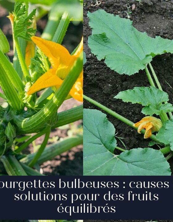 Courgettes bulbeuses : causes et solutions pour des fruits équilibrés