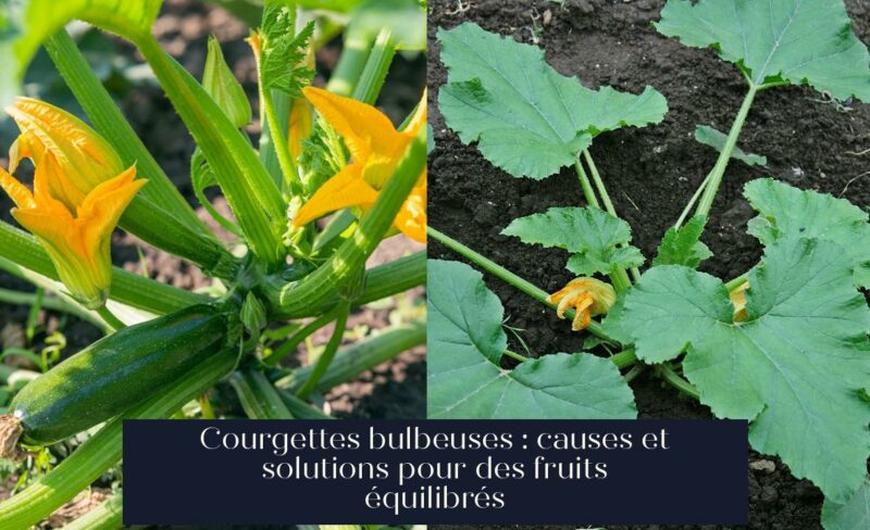 Courgettes bulbeuses : causes et solutions pour des fruits équilibrés