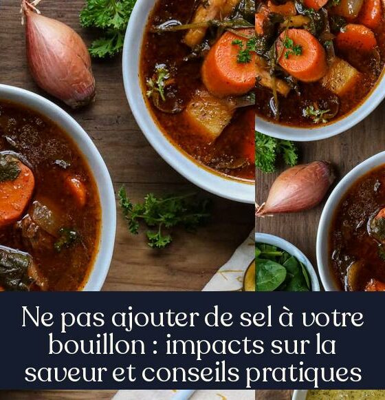Ne pas ajouter de sel à votre bouillon : impacts sur la saveur et conseils pratiques